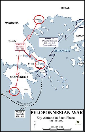 The key actions of each phase Pelopennesian War, Key Actions in each Phase, 431 - 404 B.C..JPG