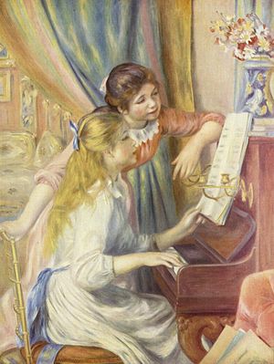 Deux jeunes filles au piano (peinture de Pierre-Auguste Renoir)