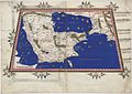Map VI from Ptolemy's "Cosmographia" showing Sinus Persicus (Persian Gulf) and Sinus Arabicus (Red Sea), reconstruction from 1467
