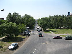 Вид на южную часть улицы с Третьего Алтуфьевского путепровода
