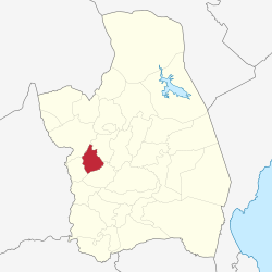Map of Nueva Ecija with Quezon highlighted