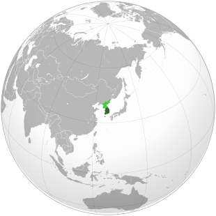 Republic of Korea (orthographic projection).svg