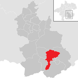 Poloha obce Roßleithen v okrese Kirchdorf an der Krems (klikacia mapa)