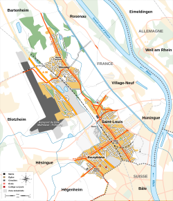 Aeroporto di Basilea-Mulhouse-Friburgo - Localizzazione