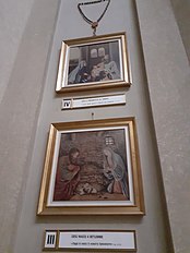 Santuàriu de Vâsùrda (Garésce), internu, III e IV tàppa da vìtta de Gesù
