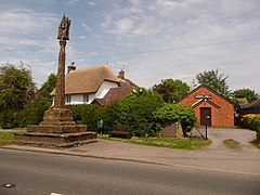 Shillingstone, Gospel Hall and cross - geograph.org.uk - 1318553.jpg