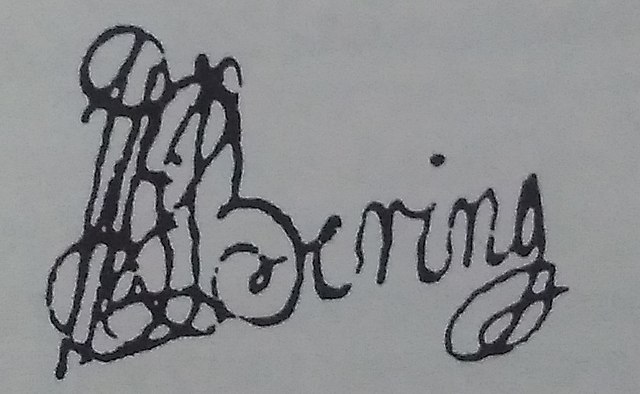 signature de Vitus Béring