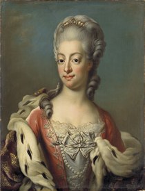 Zsófia Magdolna királyné Jakob Björck svéd festő 1788-as munkáján