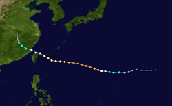 超強颱風蘇力的路徑圖
