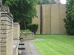 St Catherine's College Brick retaining wall