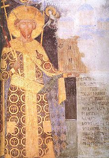 István freskója a Manasija kolostorból