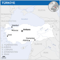 Turkey - Location Map (2013) - TUR - UNOCHA-tr.svg