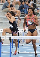 Sharika Nelvis (rechts) kam auf den achten Platz