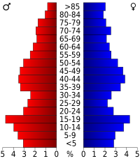 Pyramide des âges.