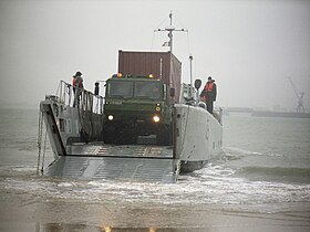 illustration de Chaland de transport de matériel