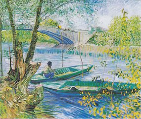 La Pêche au printemps au pont de Clichy, de Vincent van Gogh.