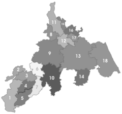 Municipalités de la région Huasteca Baja