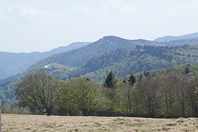 Vue vers la tête du Chat Sauvage depuis le Grand Ventron.