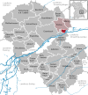 Lage der Gemeinde Wörth an der Isar im Landkreis Landshut