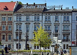 Dwie kamienice, obecnie Hotel Warszawski (1891) Kraków ul. Pawia 4-6