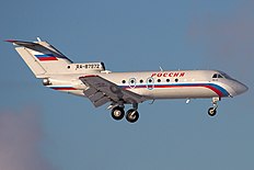 Yakovlev Yak-40, Rossiya Airlines JP7762443.jpg