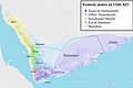 Image 34Zurayid Kingdom and the neighbouring polities (from History of Yemen)