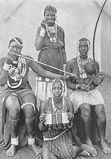 Zulu musicians, 1900.