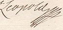 Assinatura de Leopoldo I