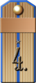 Погон воинского звания (1891—1904 гг.) «Зауряд-прапорщик, произведенный из фельдфебелей»