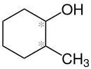 Strukturformel von 2-Methylcyclohexanol