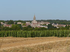 La ville de Pont-l'Abbé-d'Arnoult