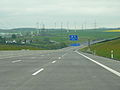 Nieuwe snelwegtracé bij aansluiting Eisenach-Ost in de rijrichting van Frankfurt am Main (2010)
