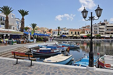 The old harbour in Agios Nikolaos