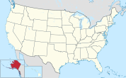Alaska highlighted on a map of the United States