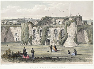 Замок Б'юмаріс у 1852 р.