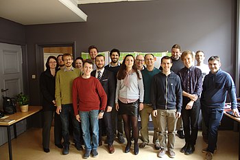 Group photo during the Big Fat Brussels Meeting VI in Brussels, April 2017