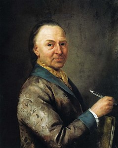 Portrait de Christian Bernhardt, 1787, huile.