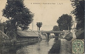 Le pont de la Folie vers 1900.