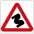 Series of bends to left ahead