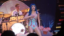 Perry performing the song on her California Dreams Tour California Dreams Tour (Firework).jpg