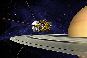 Artist's conception of Cassini-Huygens as it e...