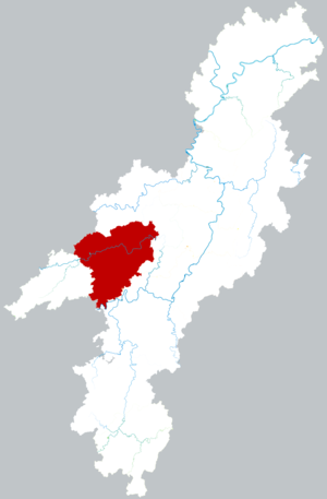 Чжицзян-Дунский автономный уезд на карте