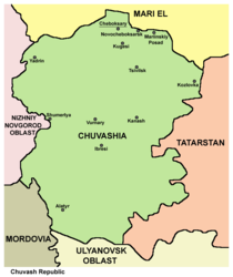 Čeboksary – Mappa