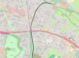 Spoorlijn aansluiting Hemmelsberg - aansluiting Tweelbäke op de kaart