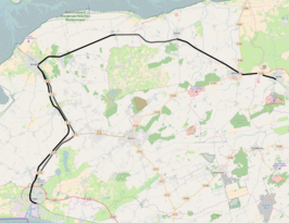 Spoorlijn Emden - Jever op de kaart