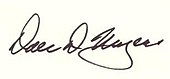 signature de Dale D. Myers