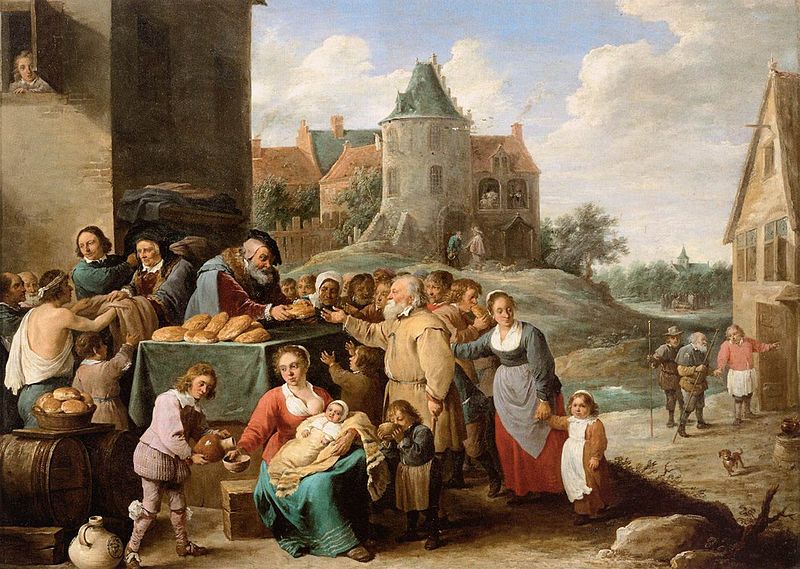 File:David Teniers (II) - The Works of Mercy - WGA22084.jpg