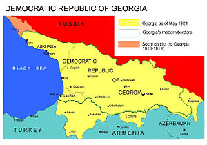 Democratic Republic of Georgia map