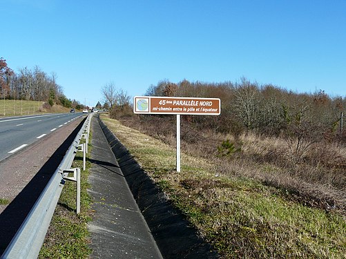 An der RN 21, Département Dordogne, Frankreich