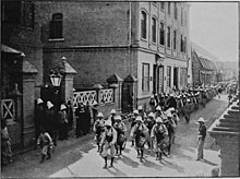 French colonial infantry marching through the French Concession in Tianjin during the Boxer Rebellion French Colonial Infantry Marching through the French Concession, Tientsin.jpg